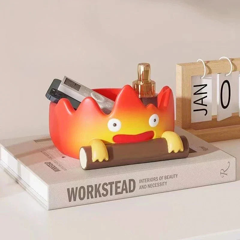 Casifa Resin Fireperson Tray – Creative Anime Key Holder & Decor for Indoor/Outdoor, Christmas & Halloween Gift