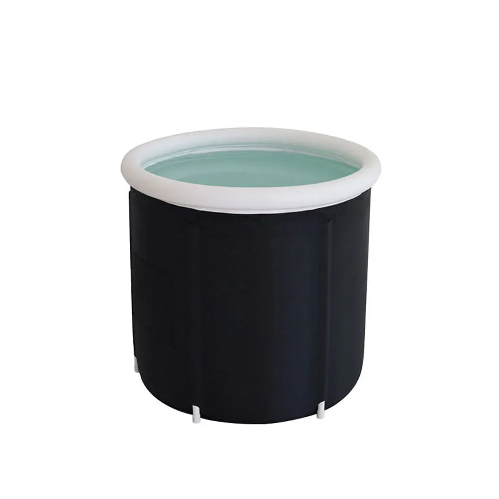 MAYZANEN Portable Collapsible Ice Bath Tub - Large Inflatable Cold Plunge Therapy Bucket for Adults, Outdoor Use
