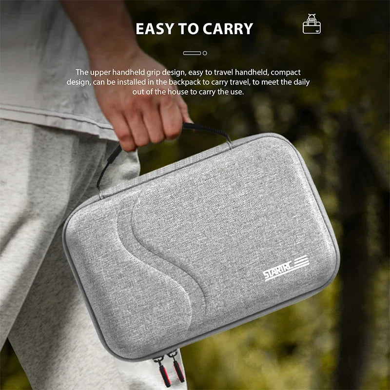 NEO Drone PU Storage Bag — Portable Large Capacity Shoulder & Handheld Organizer for DJI Neo RC-N3 with Shock Absorbing Protection