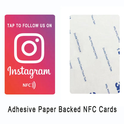 Universal NFC Google Review Cards – Instagram & Facebook Tap-to-URL Social Business Cards for Android & iPhone