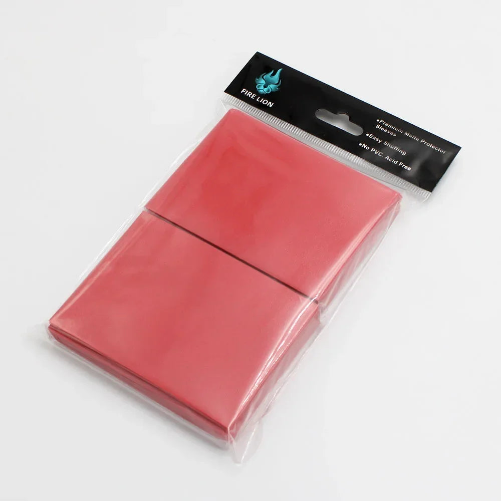 100PCS Matte Colorful Card Sleeves - 66x91mm TCG Trading Card Protectors for Tarot, Board Games & PKM Cards