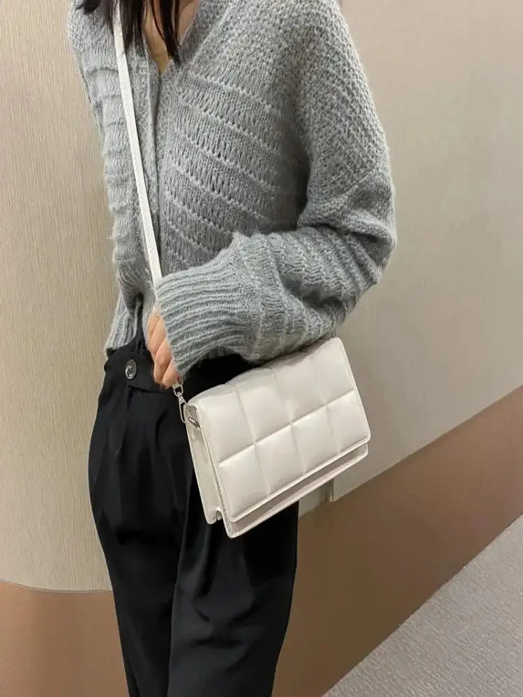 Fashion Brand Designer Women’s Shoulder Bag – Small PU Leather Crossbody, Classic Handle Handbag