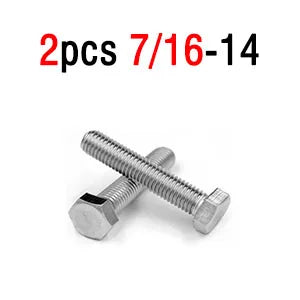 304 Stainless Steel Hex Head Screw – American-Made ANSIB18.2.1 Standard Bolts in 1/4, 5/16, 3/8, 7/16, 1/2, 5/8 Sizes