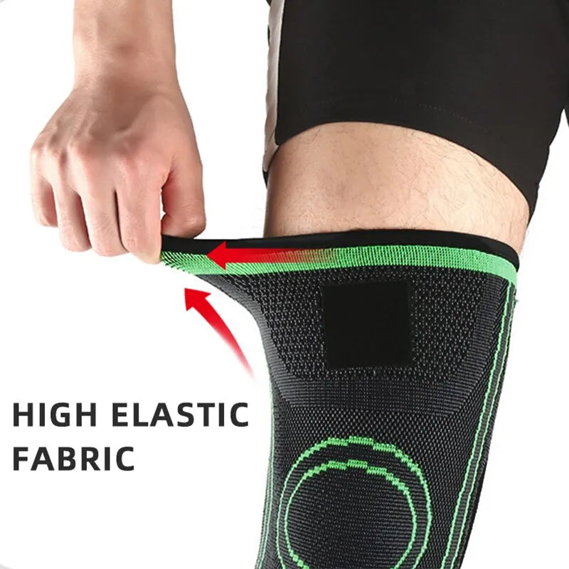 Adjustable Knee Compression Sleeve for Running, Working Out, and Sports - Wear All Day Comfortably