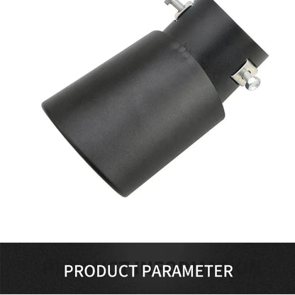 2.5" Stainless Steel Car Exhaust Muffler Tip – Chrome Rear Tail Pipe for Most Vehicles