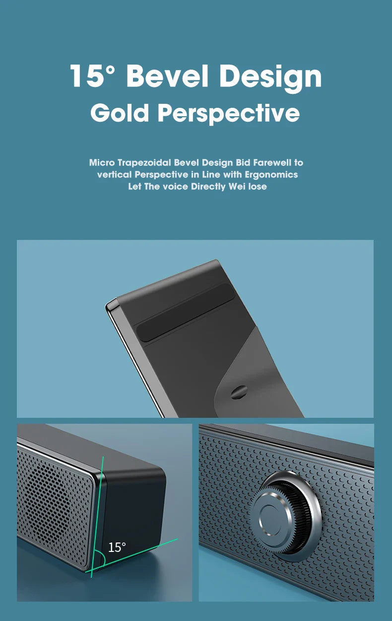High-Quality Desktop Bluetooth & Wired Microphone - Dual-Purpose Speaker with High Volume