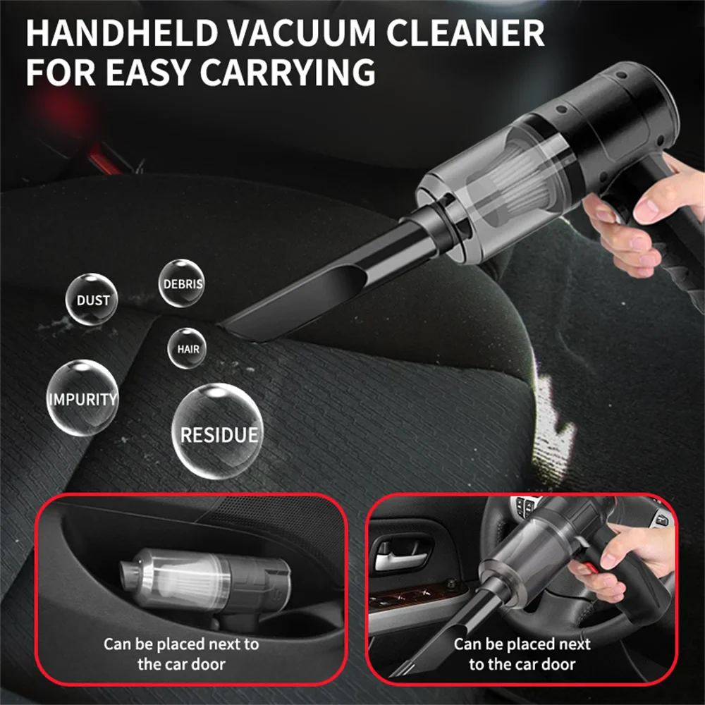 15000PA Handheld Cordless Vacuum – High-Power Compressed Air Dust Collector & Mini Car Cleaner