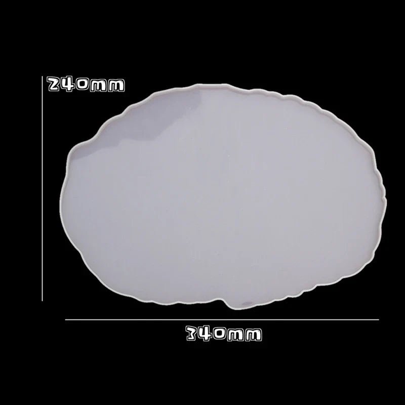 Large Rectangle Resin Tray Silicone Mold - DIY Epoxy Tea Plate Coaster Craft Making Mold