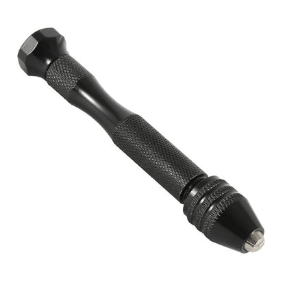 Mini Aluminum Hand Drill with Keyless Chuck – HSS Steel Twist Drill Bit for Woodworking & Manual Drilling