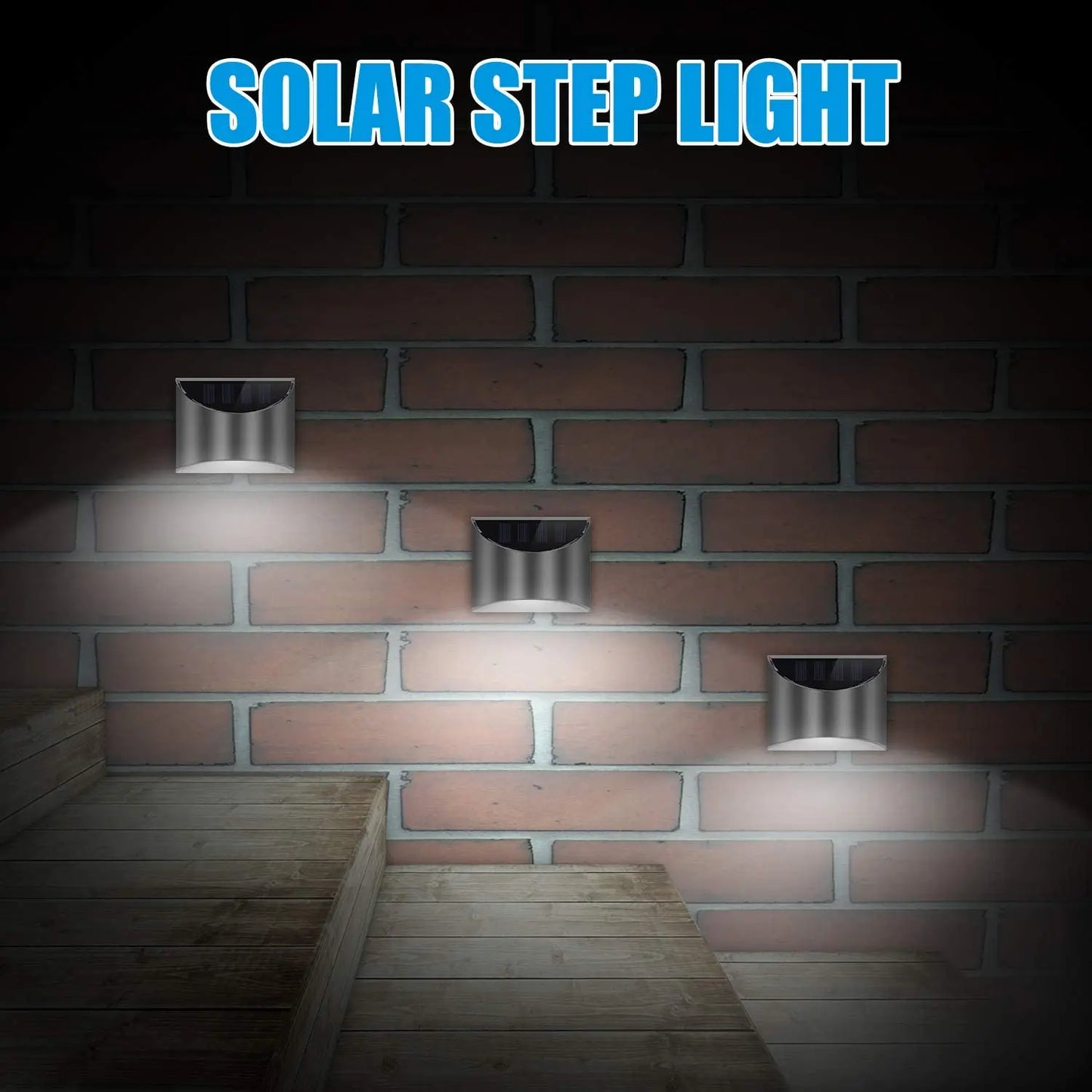 Solar Fence & Wall Garden Light – Waterproof Outdoor Solar Deck Light for Patio, Yard & Landscape Decoration