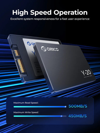 ORICO SATA III SSD 2.5” — 512GB-4TB 3D NAND Internal Solid State Drive Up to 550MB/s for PC & Laptop Upgrade