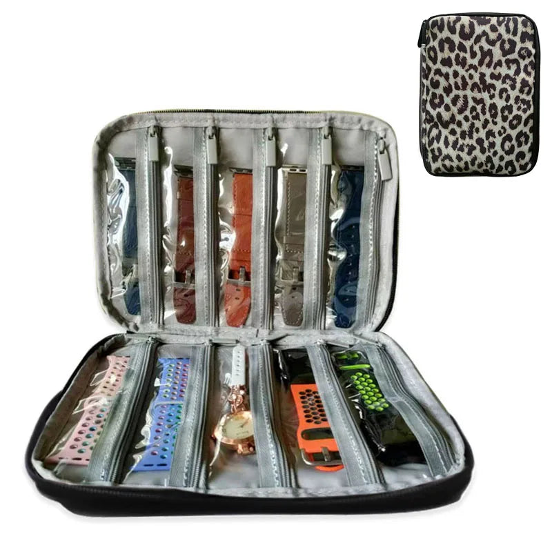 Waterproof Portable Watch Storage Box - Organizer for Men & Women, Smartwatch & Apple Watch Strap Holder