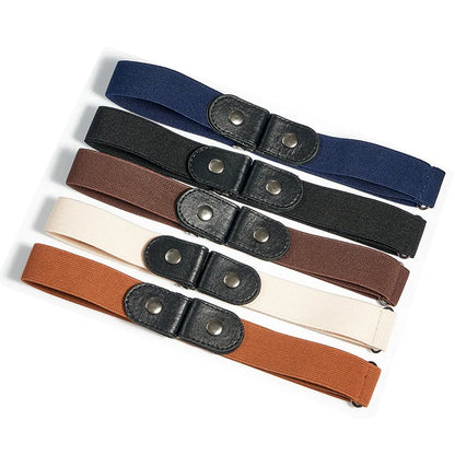 No Buckle Stretch Elastic Waist Belt: Buckle-Free Belt for Women & Girls Jeans Pants Dress - No Bulge, No Hassle Belts