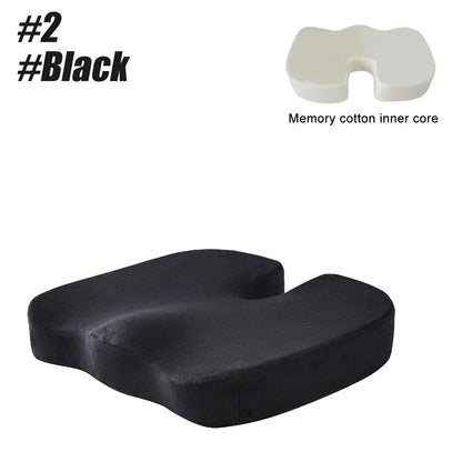 U-Shaped Memory Foam Coccyx Seat Cushion – Tailbone Pain Relief Pillow for Chair, Car & Office Use