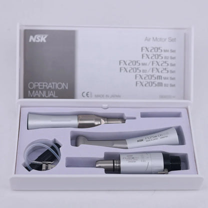 NSK FX25 FX65 1:1 Direct Drive Contra Angle — Low Speed Dental Handpiece for Polishing & Mini Head Dentistry