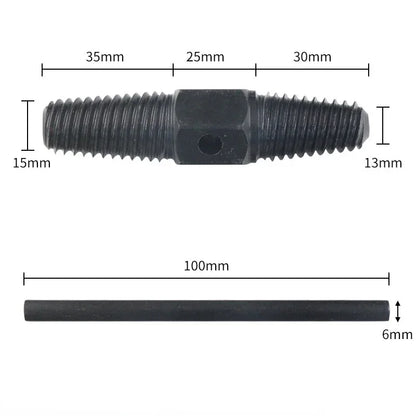 Double Head Wrench Faucet Valve & Screw Extractor Set: Tools for Removing Damaged Bolts, Broken Pipes, and Wires - Removal Tool Kit