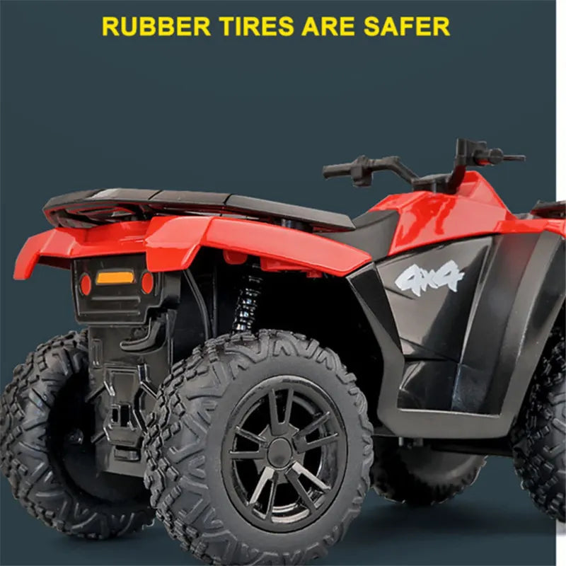 1:36 Alloy ATV Motorcycle Model – Diecast Metal Off-Road Beach Bike Toy Simulation for Kids Gift