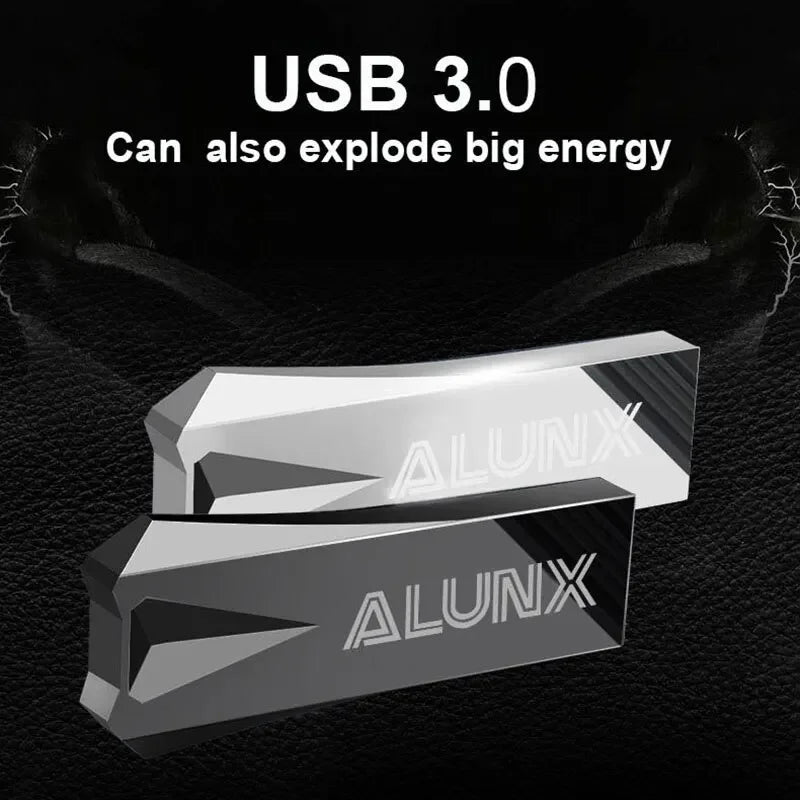 ALUNX USB 3.0 Flash Drive – 4GB/8GB/16GB/32GB/64GB/128GB Metal USB Pendrive Memory Stick