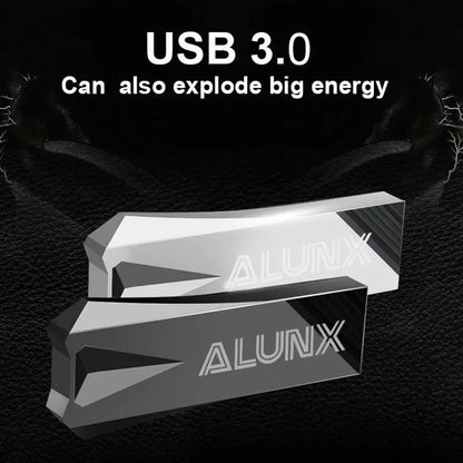 ALUNX USB 3.0 Flash Drive – 4GB/8GB/16GB/32GB/64GB/128GB Metal USB Pendrive Memory Stick
