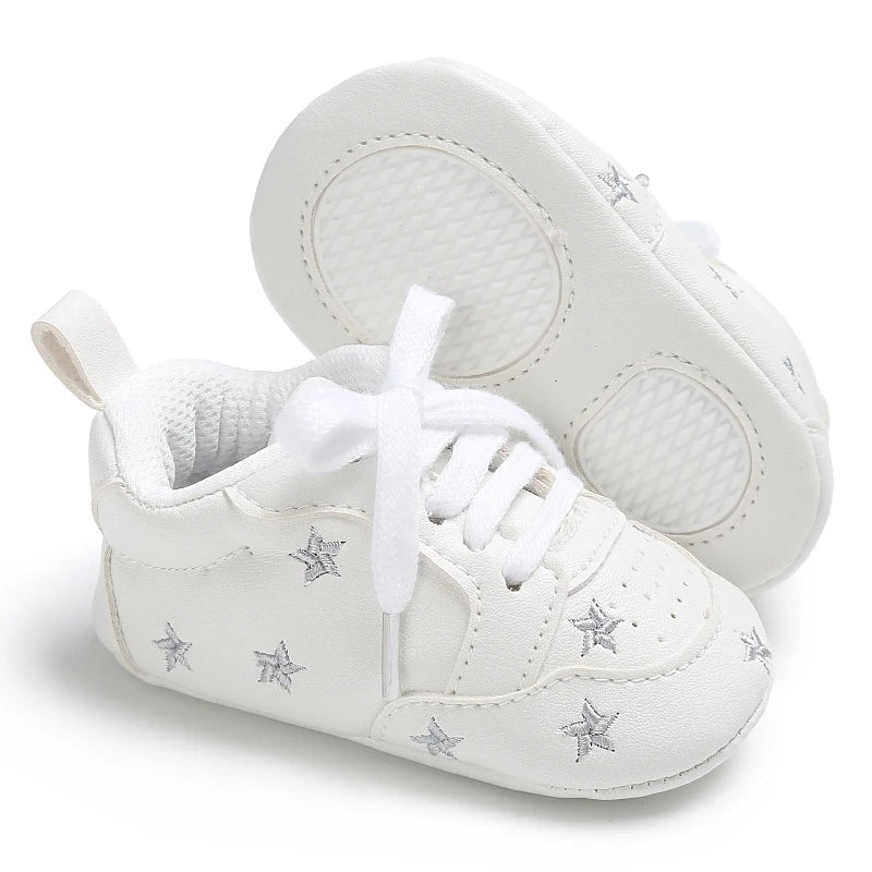 Baby Girl Soft Sole Prewalker Shoes - Cute Infant First Walker Sneakers for 0–18 Months