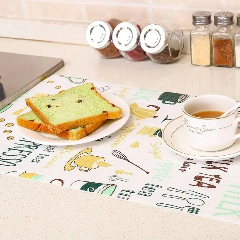 Waterproof Cartoon Kitchen Shelf Liners – Thickened Oil-Resistant Cabinet Drawer Mats