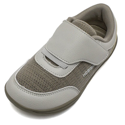 HOBIBEAR Kids Wide Toe Barefoot Shoes – Minimalist Hook & Loop Casual Sneakers, Breathable Zero Drop Shoes