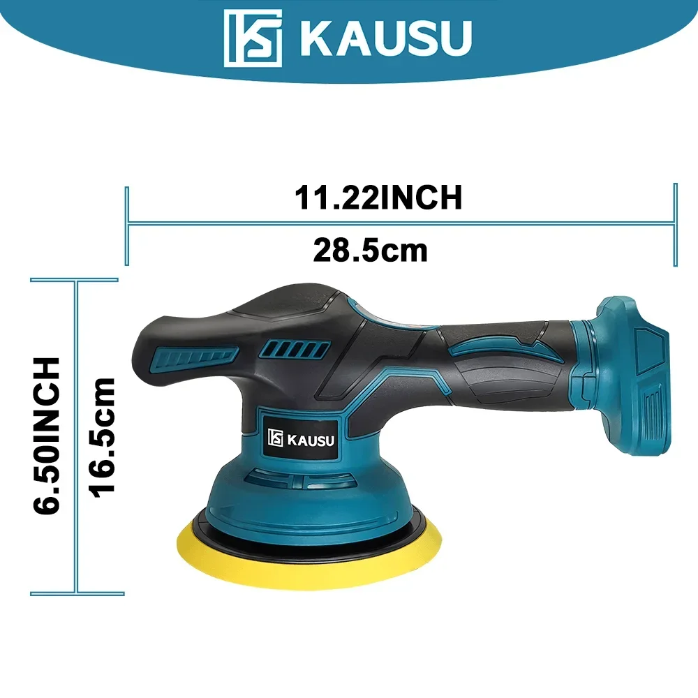 Cordless Electric Car Polisher with Digital Display – Automotive Waxing & Rotary Polishing Tool for Makita 18V Battery (Tool Only, No Battery)