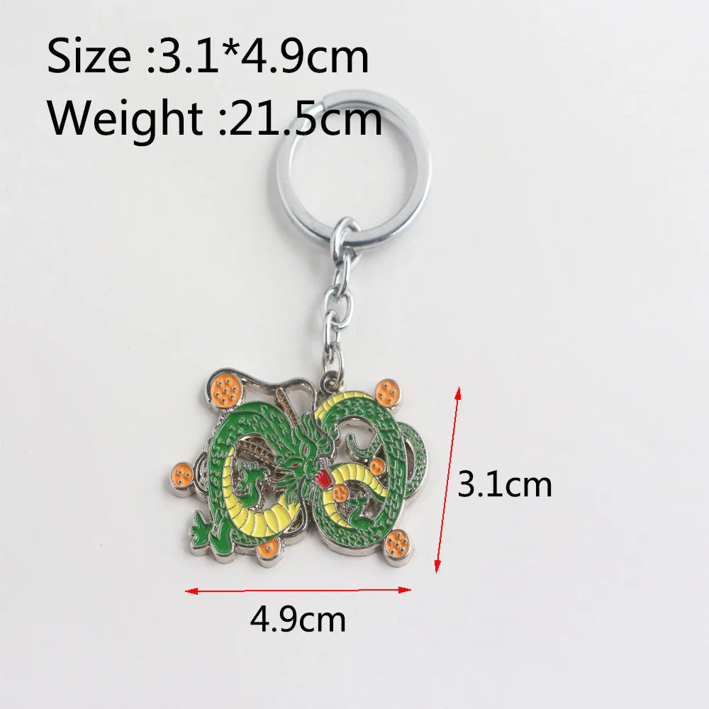 Japanese Anime Dragon Ball Z Stars Keychain Figures – Series 1-7 Pendant Toy Car Keyring, Cosplay Party Gift