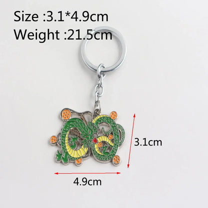 Japanese Anime Dragon Ball Z Stars Keychain Figures – Series 1-7 Pendant Toy Car Keyring, Cosplay Party Gift