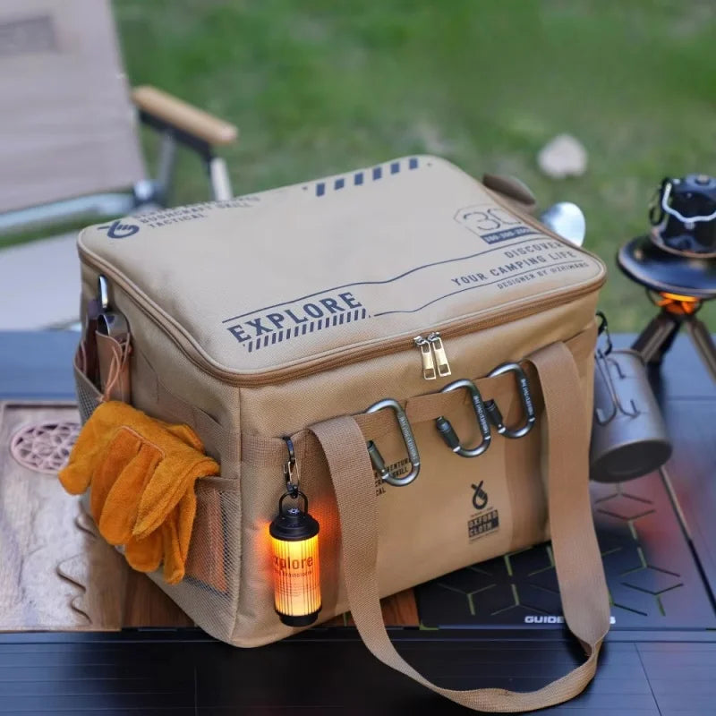 42L Large Outdoor Camping & Picnic Storage Box – Tactical Gear, Cookware & Equipment Organizer