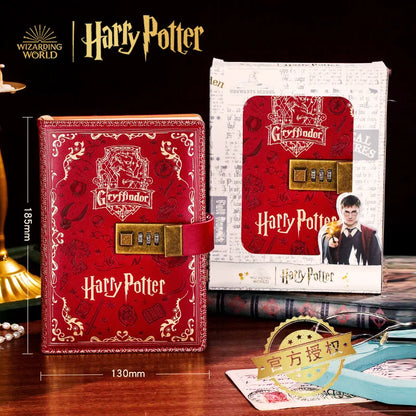 2024 New Harry Potter Four Academy Retro Notebook - A5 Cartoon Log Writing Book, Color Pages, Student & Birthday Gift
