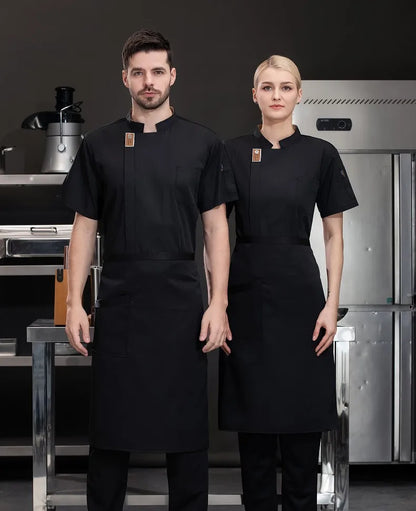 Unisex Chef Jacket – Summer Kitchen Shirt for Hotel, Restaurant, Bakery, Catering, and Cooking Uniforms