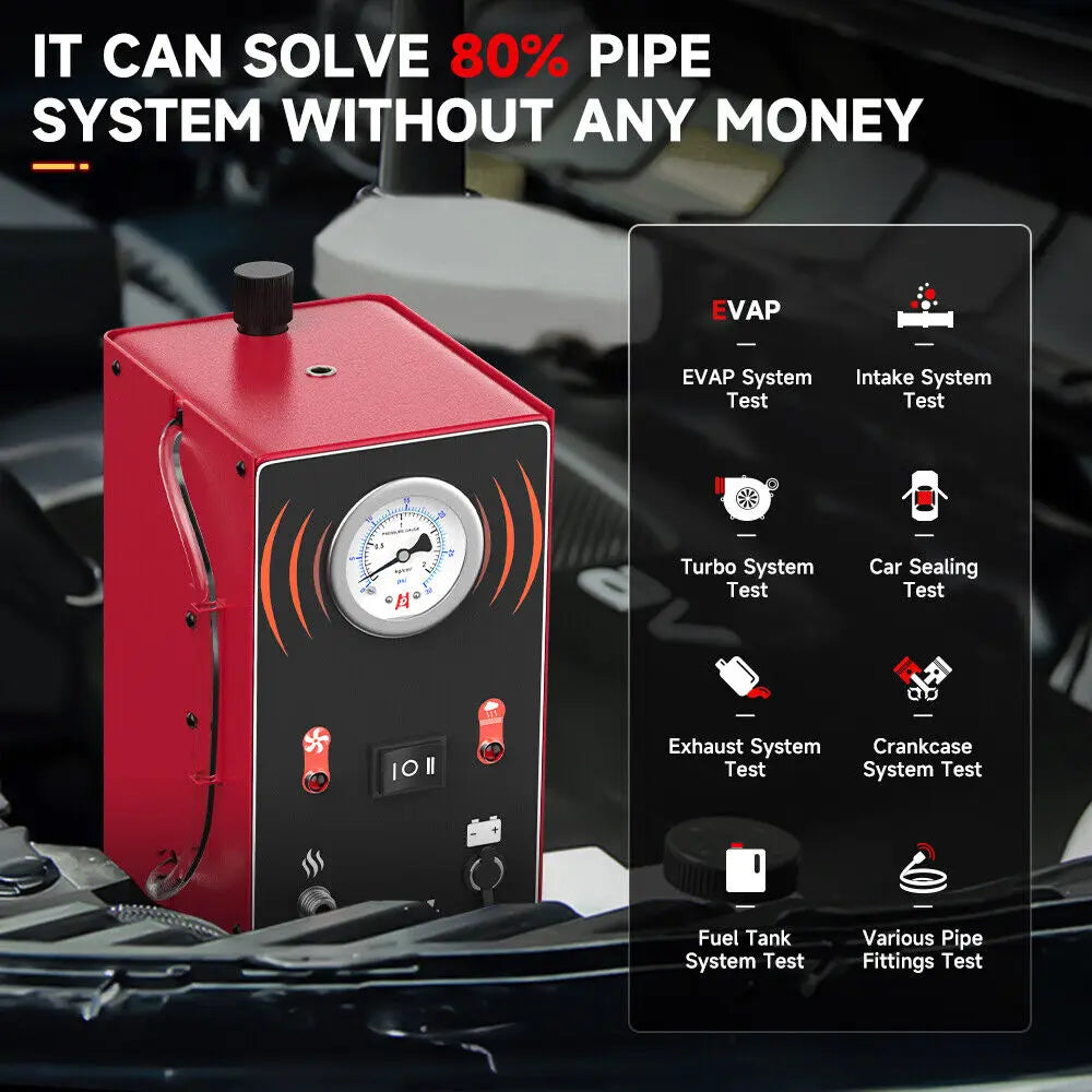 ANCEL S200 EVAP Smoke Leak Detector — Car & Motorcycle Diagnostic Smoke Machine for Vacuum, Oil & Fuel Pipe Leak Detection