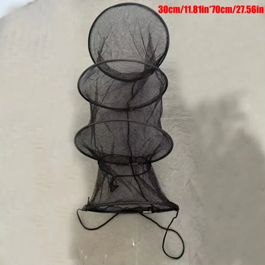Large Capacity Foldable Fishing Net with Ropes – Portable Easy-Carry Fish Holder