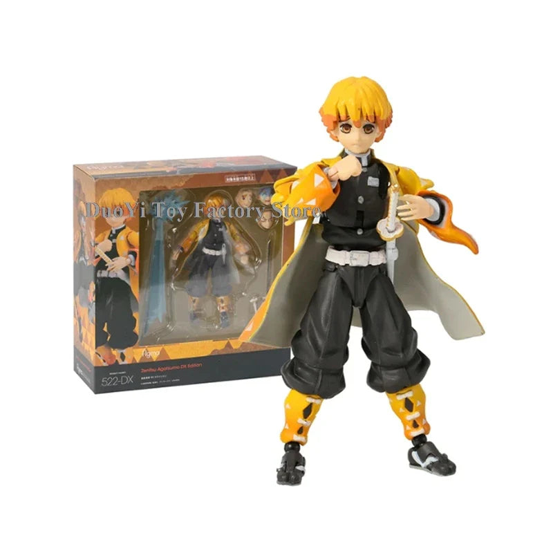 Figma Demon Slayer Action Figures – Rengoku, Tanjirou, Nezuko & Zenitsu Kimetsu no Yaiba Toys