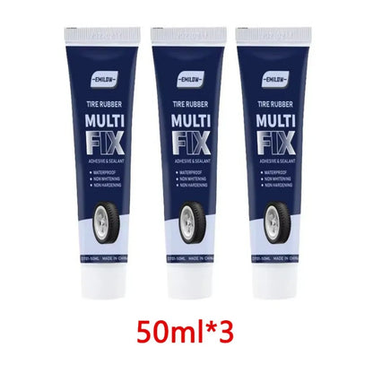 Universal Tire Repair Glue - Non-Corrosive Rubber Sealant for Tire Scratches & Crack Repair