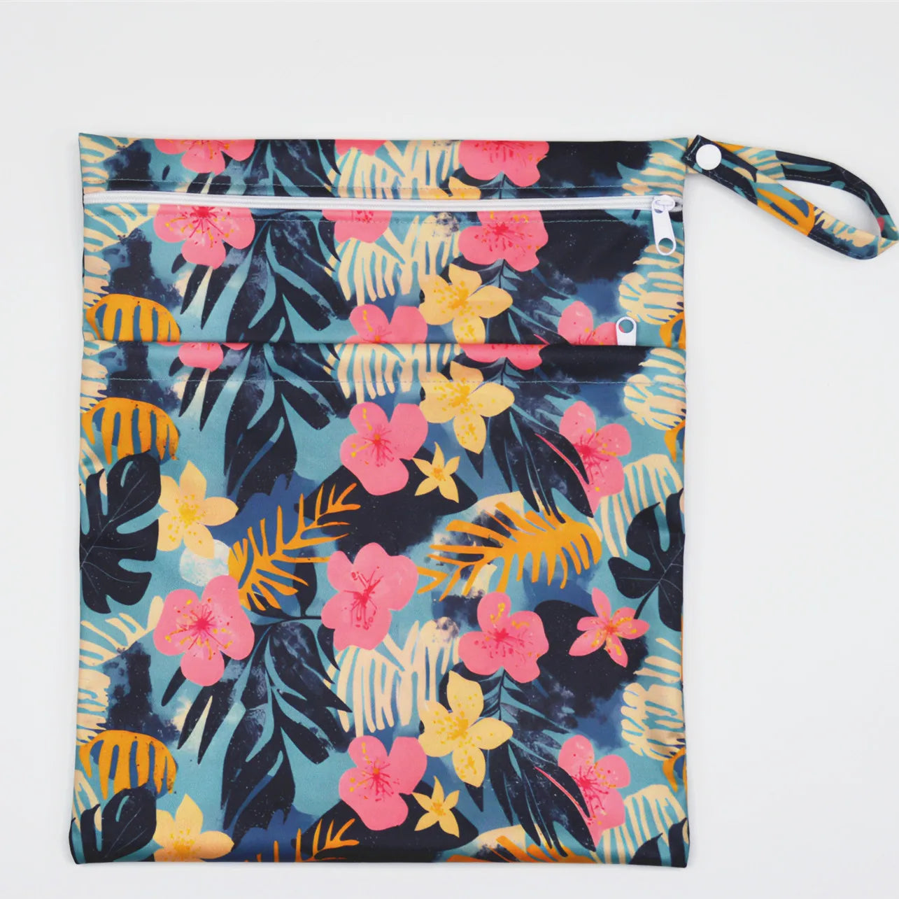 Sigzagor Wet & Dry Baby Diaper Bag – Waterproof Reusable Washable Nappy Bag with Double Zippers