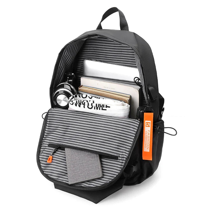 Luxury Men’s Backpack — High-Quality 15.6" Laptop Bag, Waterproof Travel & School Backpack, High-Capacity Fashion Bag