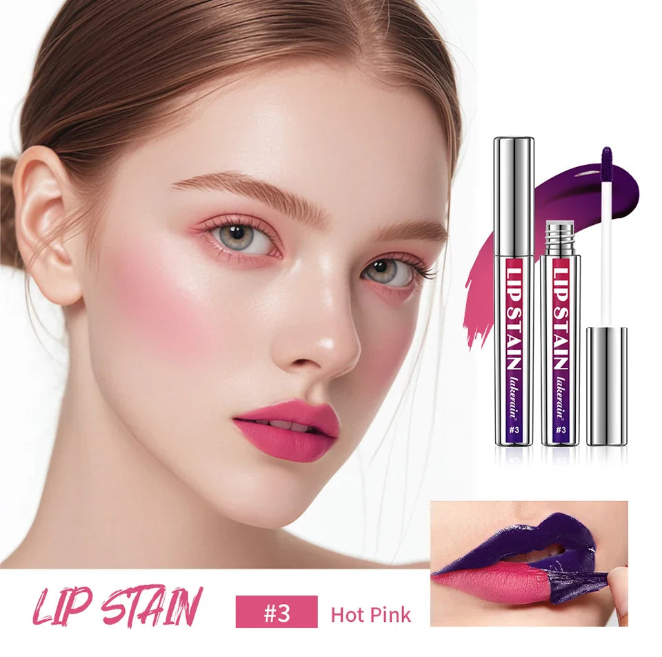 Peel-Off Lip Stain – Long-Lasting, Waterproof Pink Lip Tint | Transfer-Proof Natural Lip Color for Women’s Cosmetics