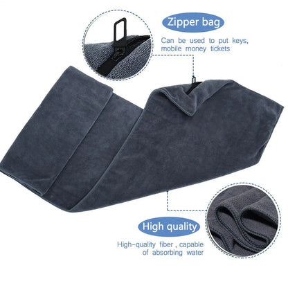 High-Performance Microfiber Gym Towel – Super Absorbent Quick Dry Fitness Towel for Yoga, Tennis, Workout, Mat & Bench Cover