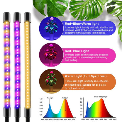 USB Grow Light Phytolamp for Plants - 30-150 LED Full Spectrum Fitolamp with Control - Ideal for Home Flower Seedling, Clip-On Phyto Lamp