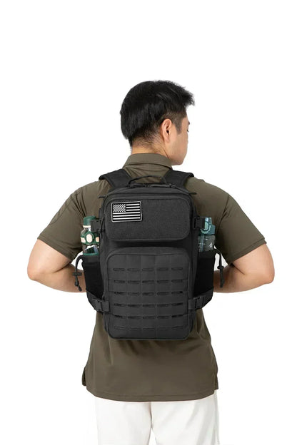25L/45L Tactical Backpack for Men & Women – Outdoor Hiking Molle Daypack, School & Gym Rucksack with Dual Cup Holders