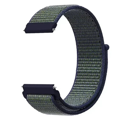 22mm Sport Nylon Loop Watch Band – Breathable Replacement Wristband for NORTH EDGE APACHE-46 Smartwatch, Durable Adjustable Strap