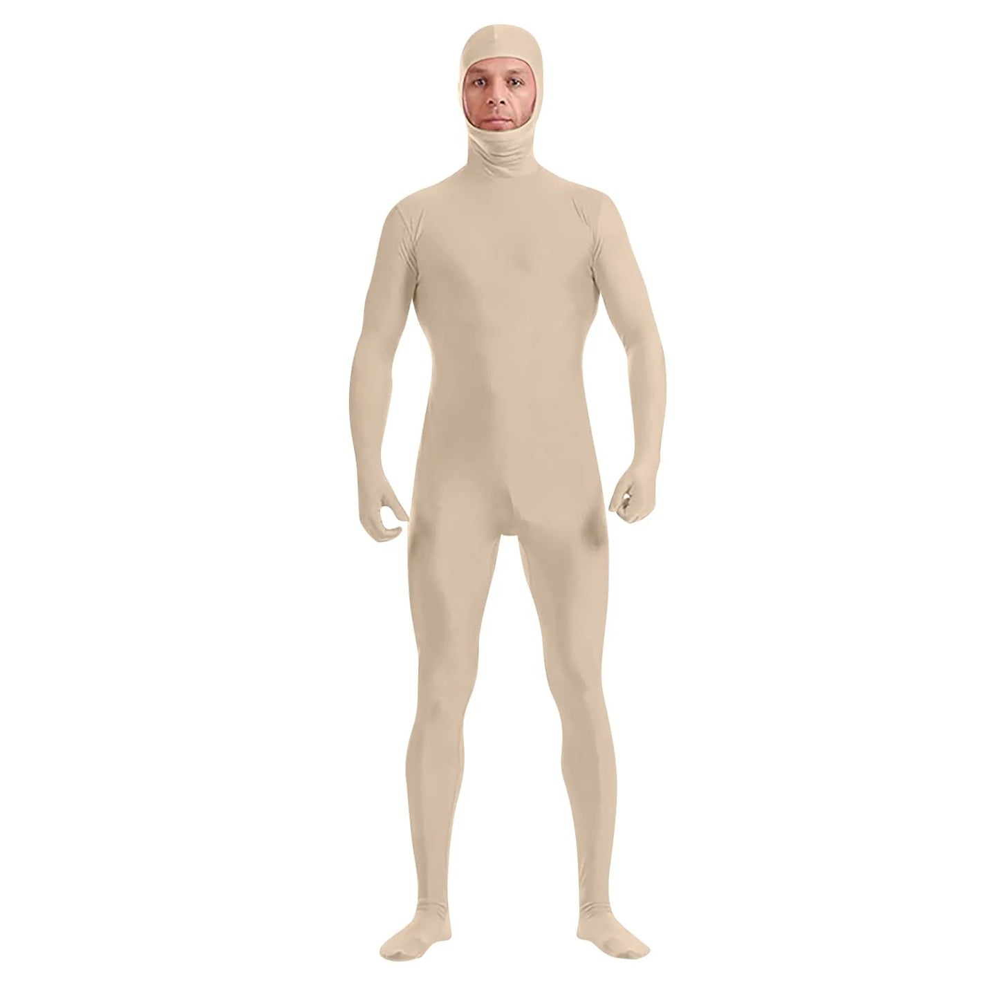Full Body Zentai Suit for Men – Halloween Second Skin Tight Spandex Nylon Bodysuit Cosplay Costume