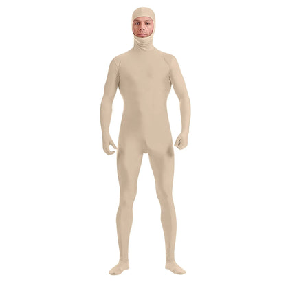Full Body Zentai Suit for Men – Halloween Second Skin Tight Spandex Nylon Bodysuit Cosplay Costume