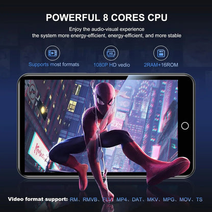 80GB Android 9.0 MP3 Player - Bluetooth, WiFi, 4.0-Inch Touchscreen, Speakers, FM Radio, eBooks, Expandable Up to 512GB