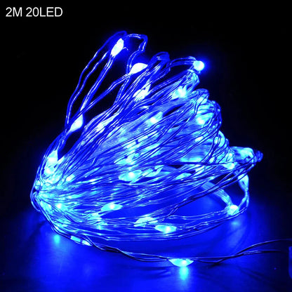 2M 20LED Santa Claus & Snowflake Light String – Christmas Decoration for Home, Xmas Tree, Kids Gift, and New Year 2025