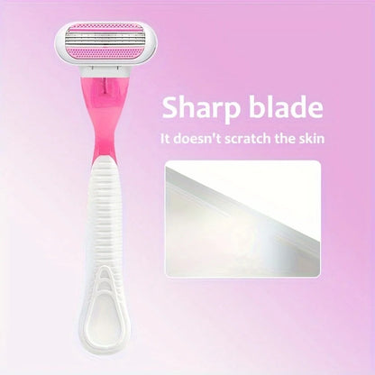 Women’s Safety Razor Blades Set – 3-Layer Replacement Shaver Heads for Smooth Bikini & Body Hair Removal