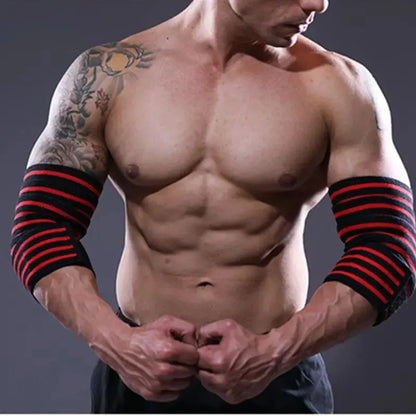 Sports Elbow Guard - Winding Pressure Elbow Pad for Weightlifting & Bench Press - Protective Gear & Gym Equipment Booster