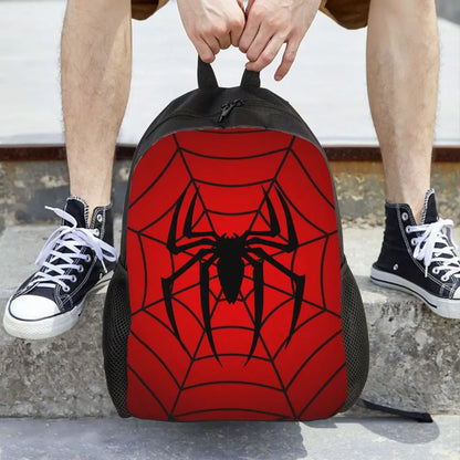 Custom Spider-Man Web Backpack – Water-Resistant School & College Bag for Men and Women